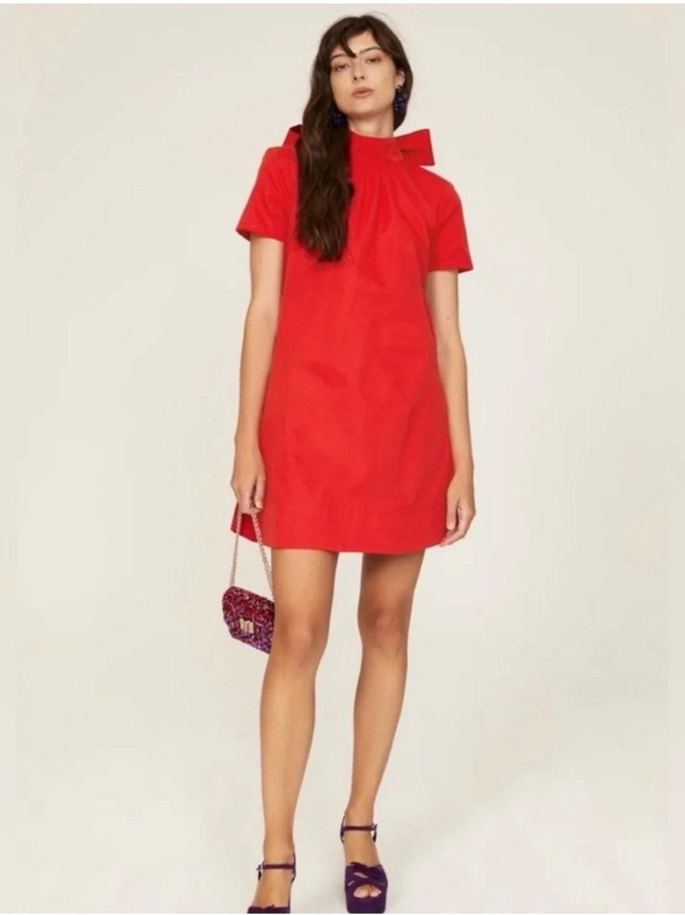 Staud Red Mini Ilana Dress - Women